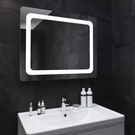 В интерьере Зеркало в ванную 90 см в стиле минимализм САНВЕРК LAVA Vega ZL0000185 фото № 1