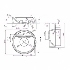 Умывальник Умывальник с тумбой с дверкой 50 см Fancy Marble Маrbl-5 с раковиной Renata 268610766 фото № 1