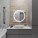 В інтер'єрі Дзеркало для душової кімнати 60 см StekloNova Орби Orby 60Q фото № 1