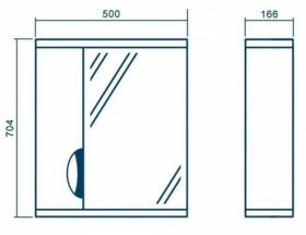 Размеры зеркало в ванную 50 см шириной с подсветкой санвестгруп грация z-1 50l грация №1 фото № 1