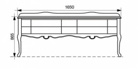 Размеры Умывальник с тумбой для дома 165 см Marsan ANGELIQUE с умывальником ANGELIQUE angelique 165 белый фото № 1
