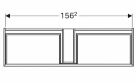 Что внутри? Тумба для ванной без раковины 160 см шириной Geberit Xeno² под умывальник Xeno² 500.346.00.1 фото № 1