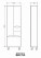 Розміри Сучасний комплект меблів для ванної 70 см шириною Аквазіс Альба 23189-18783-19748 фото № 2