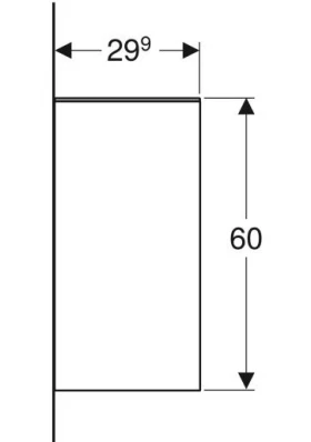 Розміри Комод в ванну кімнату 35 см шириною Geberit Smyle Square 500.358.JK.1 фото № 1