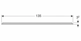 Размеры Зеркало в ванную 135 см шириной Geberit Option 502.786.14.1 фото № 1
