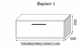 Розміри Раковина з тумбою у ванну з 3д декором 70 см шириною Marsan MAISON з умивальником Квадро ТП Maison-1 70 фото № 1