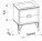 Розміри Чорний набір меблів для ванної кімнати 70 см Marsan AMANDE 31542-31131-31389 фото № 2