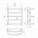 Размеры Полотенцесушитель водяной с полками 400х500 LARIS П5 Евромикс Хром 30x20 ВР 1/2 д 71207653 фото № 1