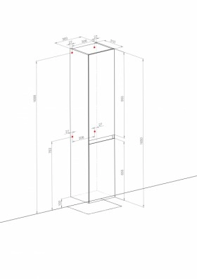 Размеры Пенал в ванную 30 см Aqua Rodos Элит 4823065830766L фото № 1