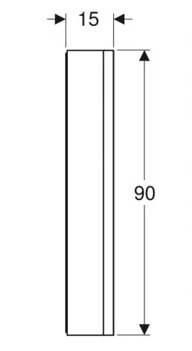 Розміри Дзеркальна шафа у ванну з розеткою 90 см шириною Geberit ONE 505.833.00.2 фото № 1