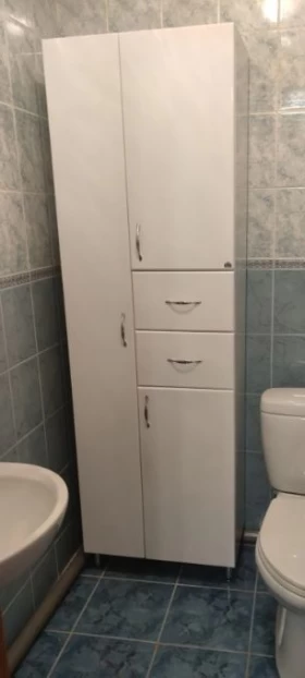 Фото покупателей Шкаф-пенал для ванной 60 см с тремя дверцами ПИК БАЗИС П0560 фото № 1