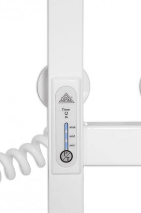 Детали Полотенцесушитель электрический 100 х 1200 мм Laris Зебра Дуэт Д25 белый 77700089 фото № 1