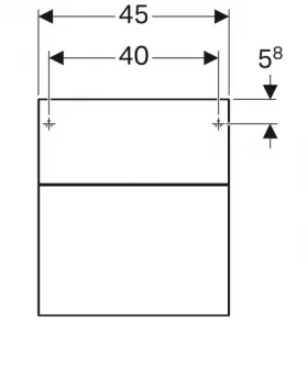 Размеры Комод в ванную 45 см шириной Geberit Xeno² 500.504.01.1 фото № 1