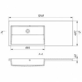 Умывальник Умывальник с тумбой без декора 125 см Fancy Marble Маrbl-4 с раковиной Cyprus 268610851 фото № 1