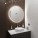 В інтер'єрі Дзеркало у ванну круглої форми 80 см StekloNova ІФА IFA 80 фото № 1