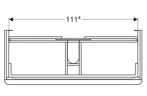 Размеры Тумба под умывальник без раковины 120 см шириной Geberit Smyle Square под умывальник Smyle Square 500.355.JL.1