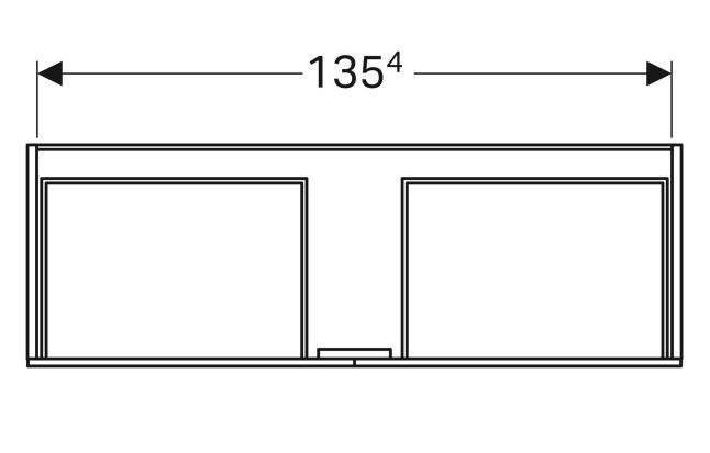 Размеры Тумба для ванной без раковины 160 см шириной Geberit Xeno² под умывальник Xeno² 500.346.00.1