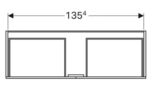 Размеры Тумба для ванной без раковины 160 см шириной Geberit Xeno² под умывальник Xeno² 500.346.00.1