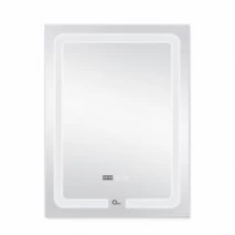 Зеркало в ванную с часами 60 см шириной с подсветкой Qtap Mideya SD00036740
