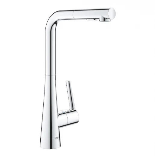 Основне Змішувач для кухні з висувним душем Grohe Zedra хром 32553002