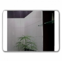 Зеркало в ванную с закругленными углами 70 см с подсветкой J-Mirror Diana Inox Gloss Sbn Inx Glss 70x60