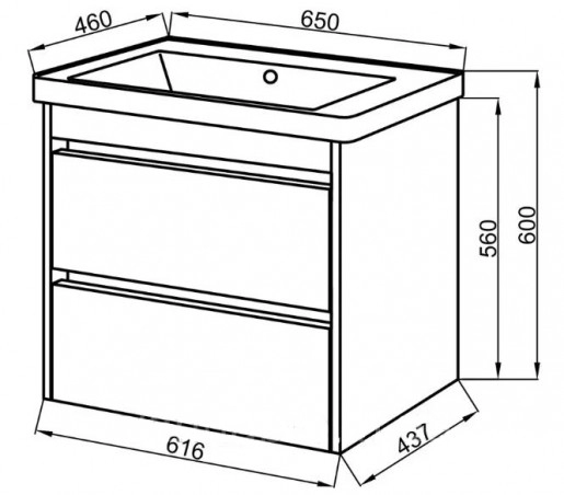 Размеры тумба с умывальником 65 см шириной юввис венера с умывальником трио вн1тпб2д65т №1