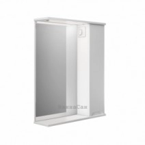 Зеркало в ванную комнату 65 см с прямыми фасадами Респект Prime Prmc-65R