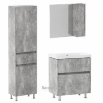 Меблі для ванної кімнати з текстурою 70 см шириною Респект Nerro 38693-38582-38707