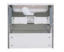 Зворотній бік Сірий комплект меблів для ванни 80 см шириною Aqua Rodos Акцент 42380-29699