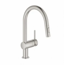 Смеситель с  аэратором для мойки Grohe Minta сталь 32321DC2