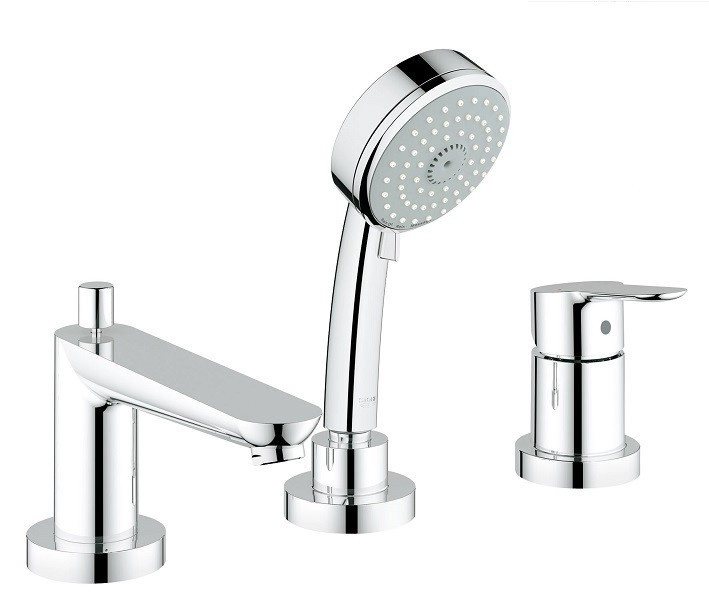 Основное смеситель на три отверстия для ванны grohe bauloop хром 2511900a №2