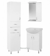 Комплект мебели в ванную комнату 50 см Пик Базис 29081-18638-19968