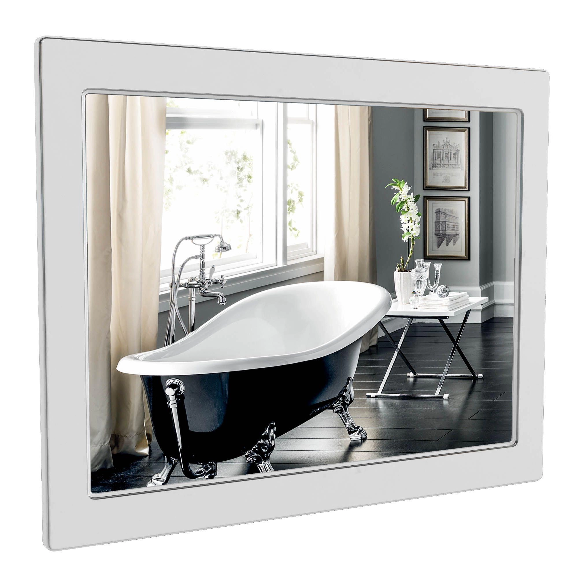 Основное зеркало для ванной с акцентами хрома 80 см aqua rodos беатриче 4823065824826 №3