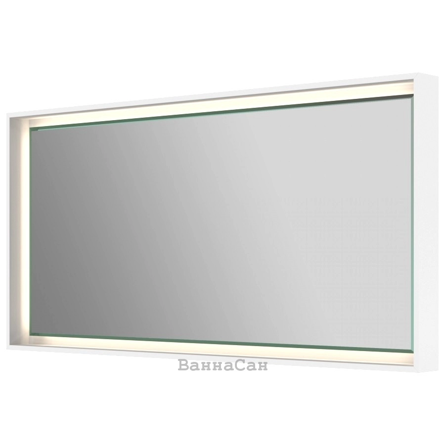 Основное Зеркало в ванную 120 см Botticelli Torino TrM -120 белый глянец