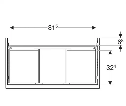 Размеры Тумба под умывальник без раковины с текстурой 90 см шириной Geberit iCon под умывальник iCon 502.305.JH.1