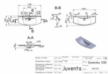 Размеры тумба матовая с раковиной в ванную 120 см botticelli vanessa vn- 120 domenika-120 оливковый мат №2