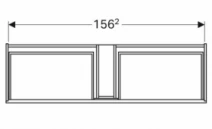 Что внутри? Тумба для ванной без раковины 160 см шириной Geberit Xeno² под умывальник Xeno² 500.346.00.1