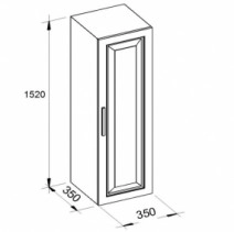 Розміри Набір меблів для ванної з МДФ 100 см Marsan PATRICIA 31553-31296-31530