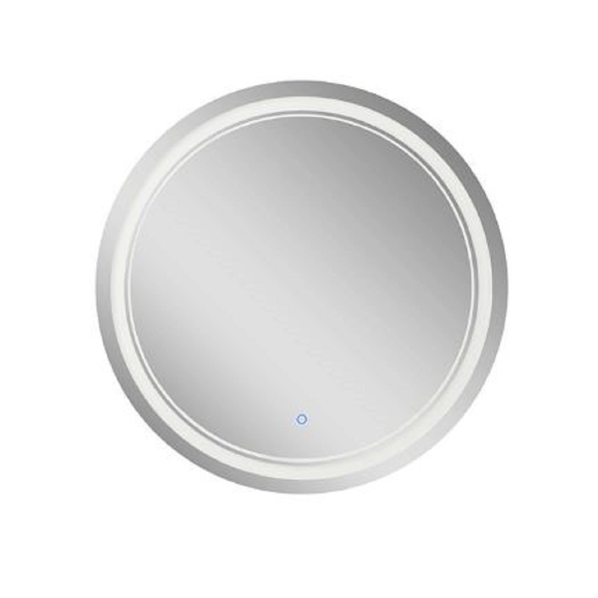 Основне Сіро-біла тумба з дзеркалом для ванної 60 см шириною Асоль FENIX 45766-43938
