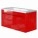 Основное Яркая тумба с раковиной в ванную 100 см ЮВЕНТА ТИВОЛИ Tv-100-красный с умывальником СОФТ 100