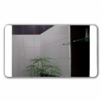 Зеркало в ванную в раме 80 см с подсветкой J-Mirror Diana Inox Gloss Sbn Inx Glss 80x50