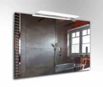 Дзеркало у ванну з алюмінію 80 см J-Mirror Shape Shp 80x50/3