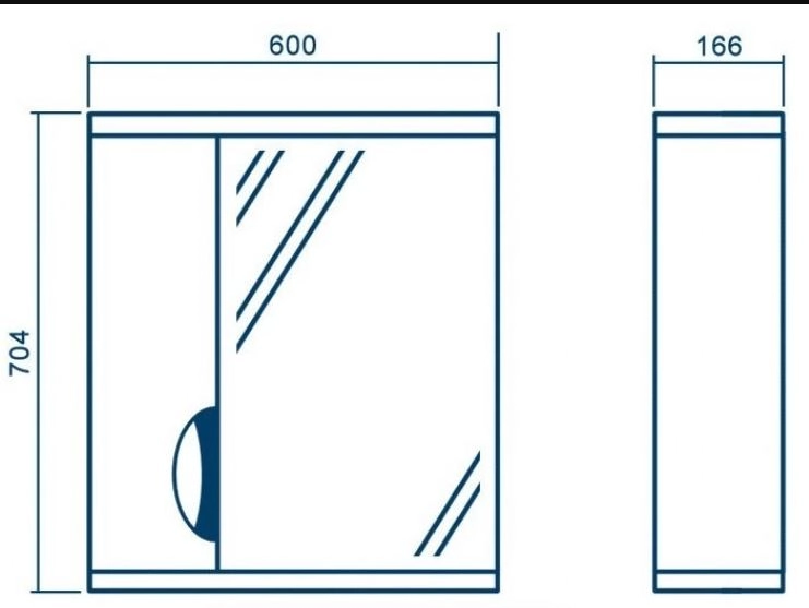 Размеры зеркало в ванную 60 см шириной аквазис гренада z1 гренада левое 60 №1