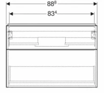 Размеры Тумба под умывальник без раковины с текстурой 90 см шириной Geberit iCon под умывальник iCon 502.305.JH.1