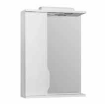 Зеркало для ванной дверцы с доводчиками 55 см шириной Аквазис Альба Z1 Альба 55L Белый