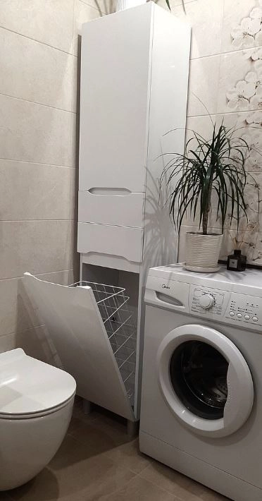 Фото покупців Гарнітур у ванну кімнату з лівим дзеркалом 85 см завширшки Санвестгруп Вісла 36584-36646-36681
