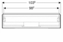 Размеры Тумба в ванную без раковины с ящиками 105 см шириной Geberit ONE 505.074.00.6