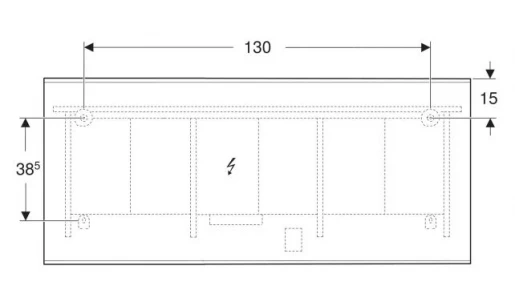 Размеры Зеркало в ванную 160 см шириной Geberit Option 502.787.00.1