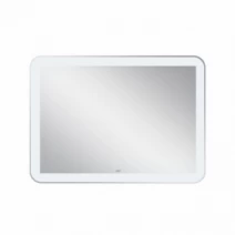 Зеркало для ванной с закругленными углами 100 см шириной с подсветкой Qtap Swan SD00045749