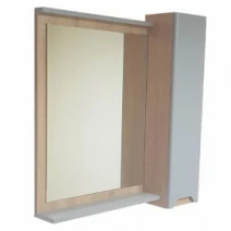 Зеркало для ванной комнаты 75 см шириной Ванланд Wood WMC-75 R G